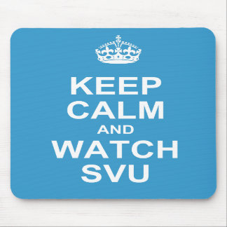 Mantenha mousepad calmo e do relógio SVU