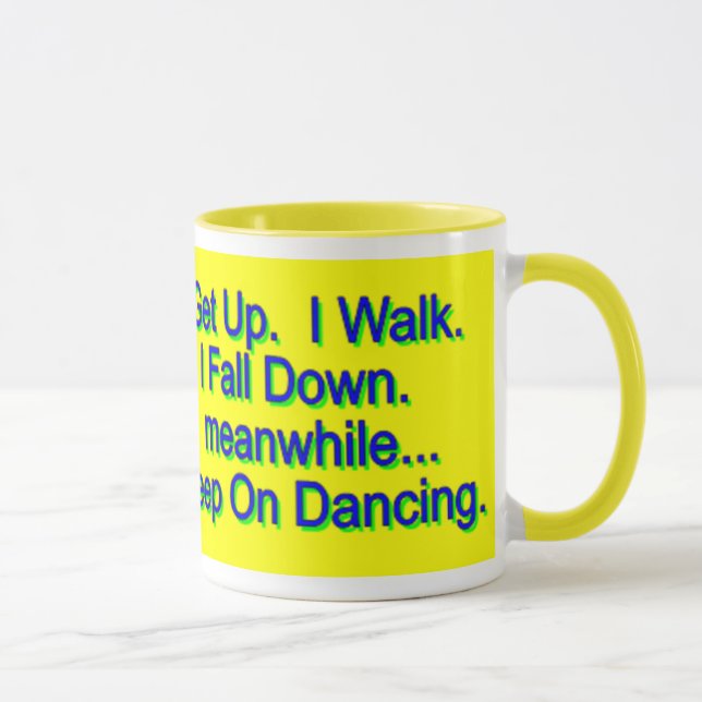 Mantenha na caneca da dança, amarela (Direita)