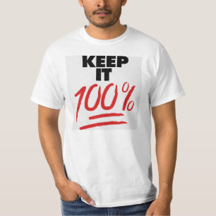Mantenha-o a camisa 100%