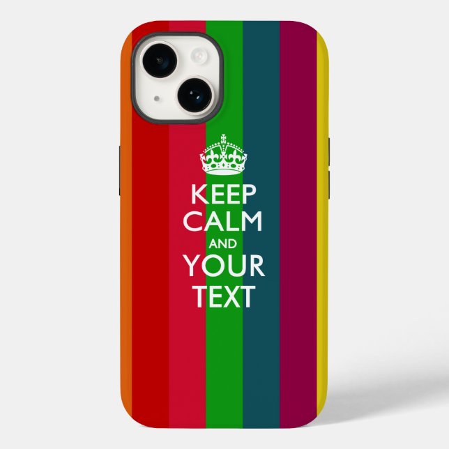 MANTENHA O CALM E O Texto Personalizados (Verso)