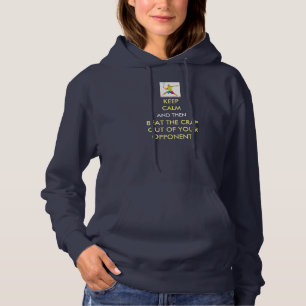 Mantenha o CALM e os bata em camisa de squash para