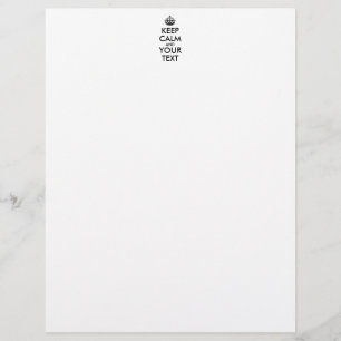 MANTENHA O CALM Personalizado e o TEXTO