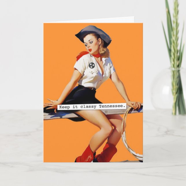 Mantenha o cartão de aniversário clássico do Tenne (Frente)