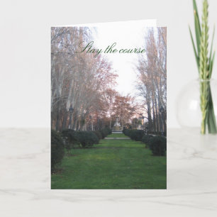 Mantenha o cartão do curso