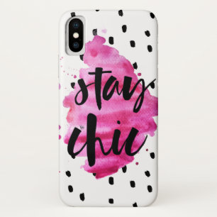 Mantenha o chic rosa quente CAPAS DE IPHONE