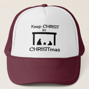 Mantenha o CRISTO no chapéu / Boné do Natal