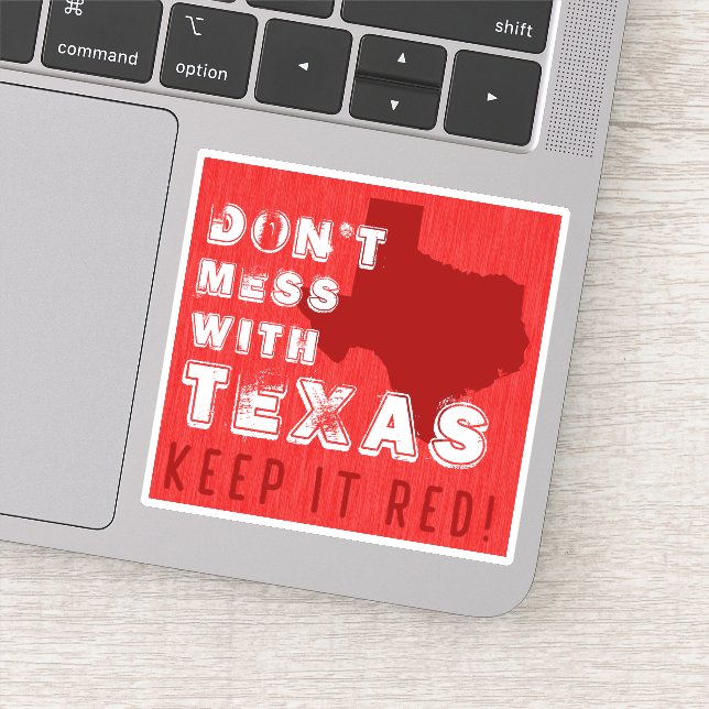 Mantenha o decal do carro do Texas RED - adesivo d (Detalhe)