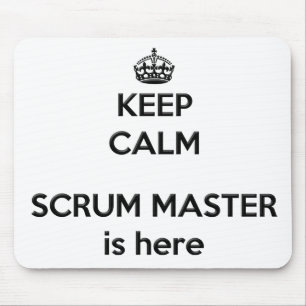 Mantenha o mestre calmo Mousepad do scrum