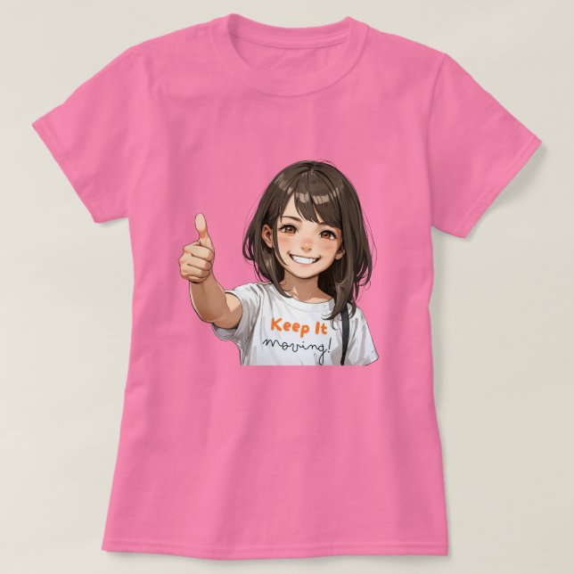 Mantenha-o movendo o chá de mulheres - Camisa gráf (Frente do Design)