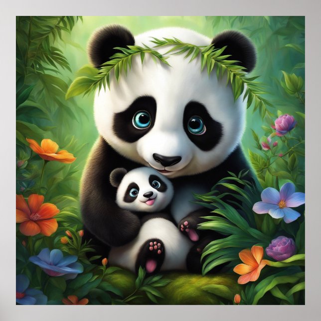 Mantenha o Panda ou o design seu próprio poster (Frente)