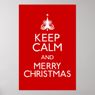 Mantenha o poster da calma e do Feliz Natal