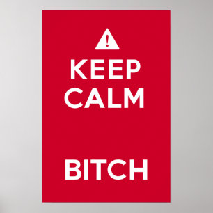 Mantenha o poster engraçado da paródia calma