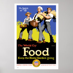 Mantenha o poster indo da guerra do vintage do