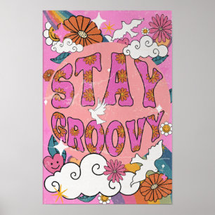 Mantenha o Poster retrovisor Groovy, o decorador d
