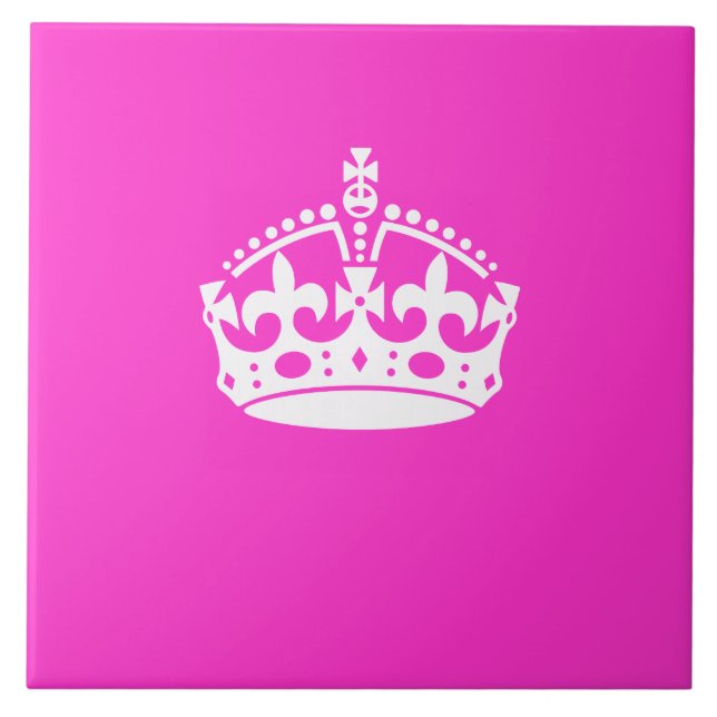 Mantenha o símbolo CROWN do CALM em decoração rosa (Frente)