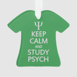 Mantenha ornamento calmo & do estudo de Psych do