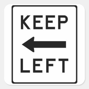 Mantenha-se à Esquerda: Adesivo Político Democráti