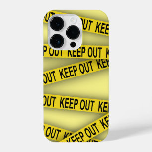 Mantenha-se afastado não atravesse a fita da políc