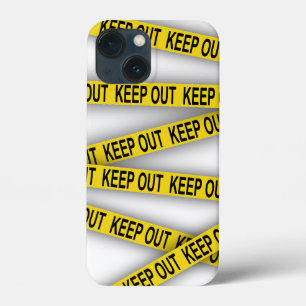 Mantenha-se afastado não atravesse a fita da políc