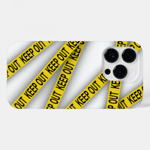 Mantenha-se afastado não atravesse a fita da políc