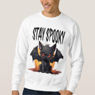 Mantenha-se assustado, camisa de suor de homens e 