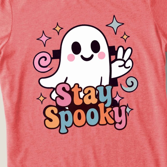 Mantenha-se assustado, Fantasma Fantasma Retro Pas (Celebrate Halloween season in style with this groovy ghost stay spooky design.)