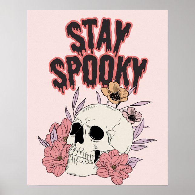 Mantenha-se assustado Poster de Decoração de Pared (Frente)