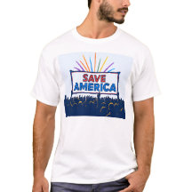 "MANTENHA-SE ATUALMENTE" Salve a Camiseta American