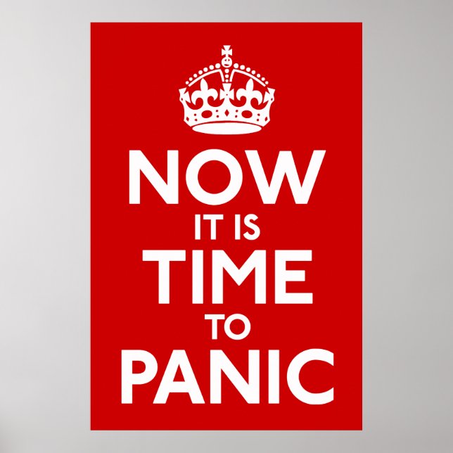 Mantenha-se calmo e continue na Impressão de paród (Frente)