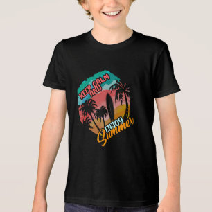 Mantenha-se calmo e desfrute da camisa de três ble