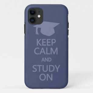 Mantenha-se Calmo e Estudo na capas de iphone pers
