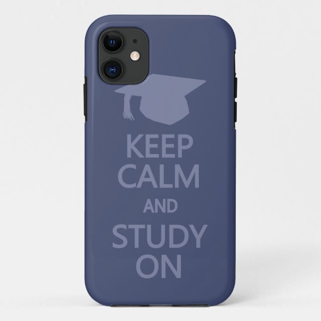 Mantenha-se Calmo e Estudo na capas de iphone pers (Verso)