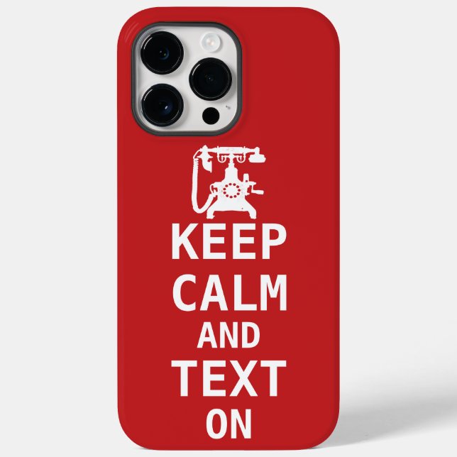 Mantenha-se calmo e ligue o texto (Verso)