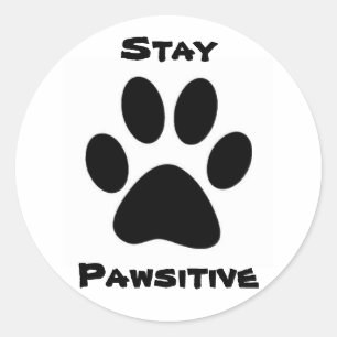 Mantenha-se com adesivos pawsitivos