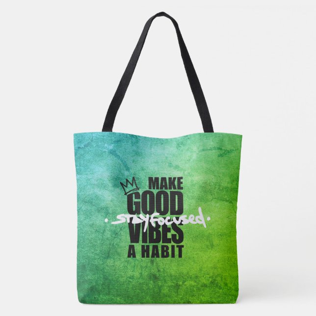 MANTENHA-SE FOCADO | Saco de Tote (Verso)