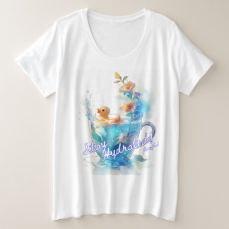 Mantenha-se hidratado Pato de Borracha Mais Camisa