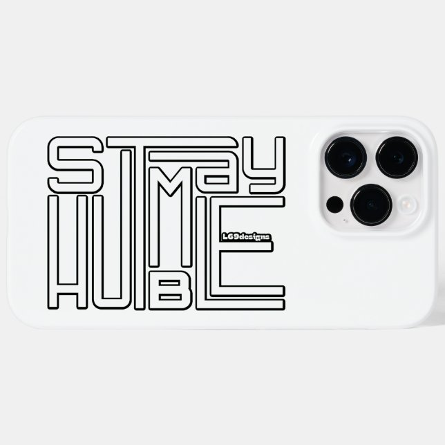 MANTENHA-SE motivacional e inspiracional HUMBLE (Verso (horizontal))