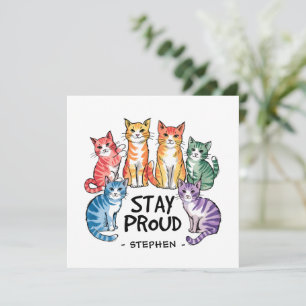 Mantenha-se orgulhoso - Orgulho LGBTQ do Gato Arco