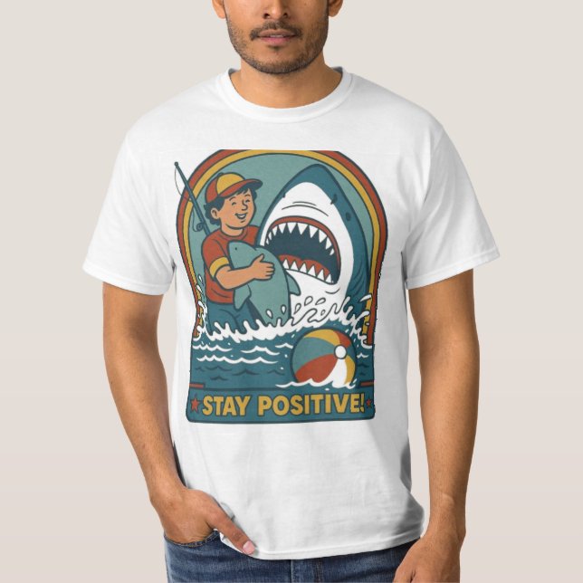 Mantenha-Se Positivo - Camisa Premium (Frente)