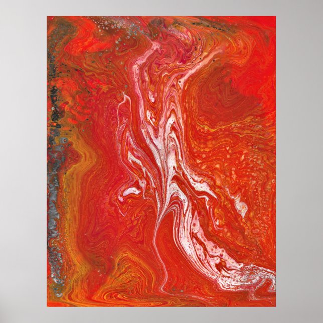 Mantenha Um Impressão Vermelho Vibrante Com 1 Post (Frente)