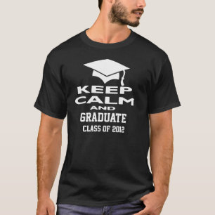Mantenha uma classe calma e graduada da camiseta