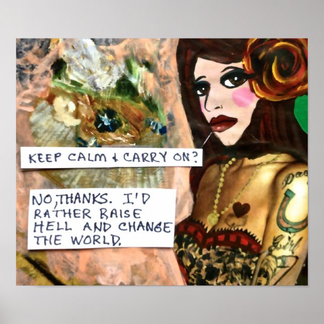 MANTER A CALMA DE poster E CONTINUAR? (Frente)