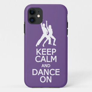 Manter a calma e a dança na capas de iphone de cor