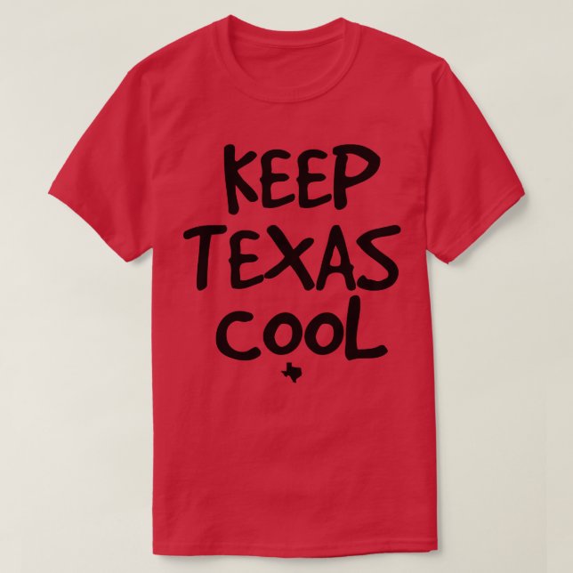 Manter as camisetas de luz Legal do Texas (Frente do Design)