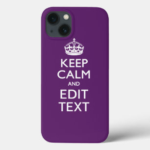 MANTER CALM Personalizado E Editar Texto em Roxo