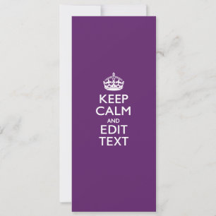 MANTER CALM Personalizado E Editar Texto em Roxo