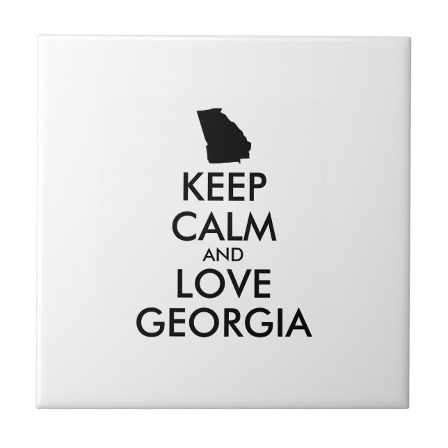 MANTER CALMA E AMAR GEÓRGIA personalizáveis (Frente)