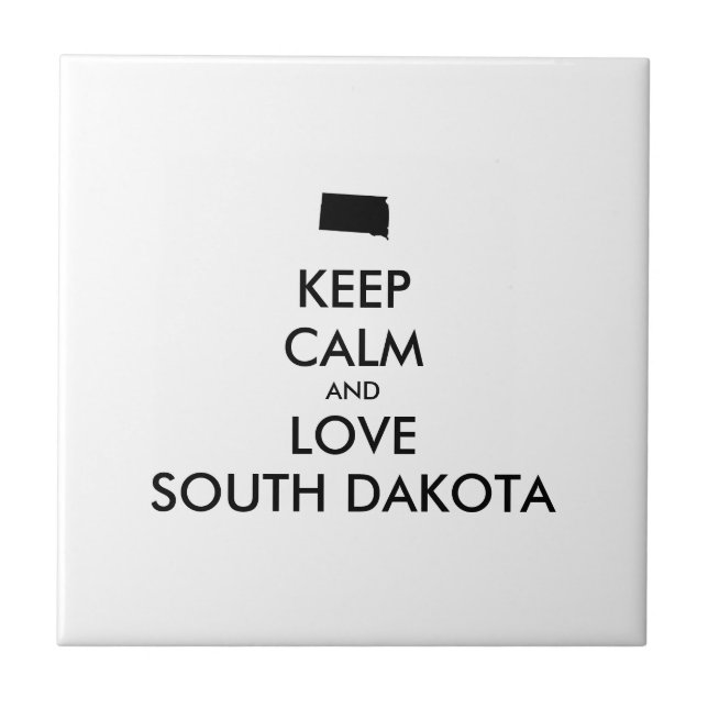 MANTER CALMO E AMOR personalizáveis DAKOTA DO SUL (Frente)
