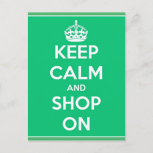 Manter Calmo e Comprar no Cartão Postal