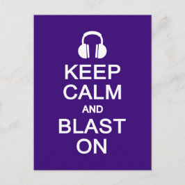 Manter Calmo e Explosão no cartão postal, personal